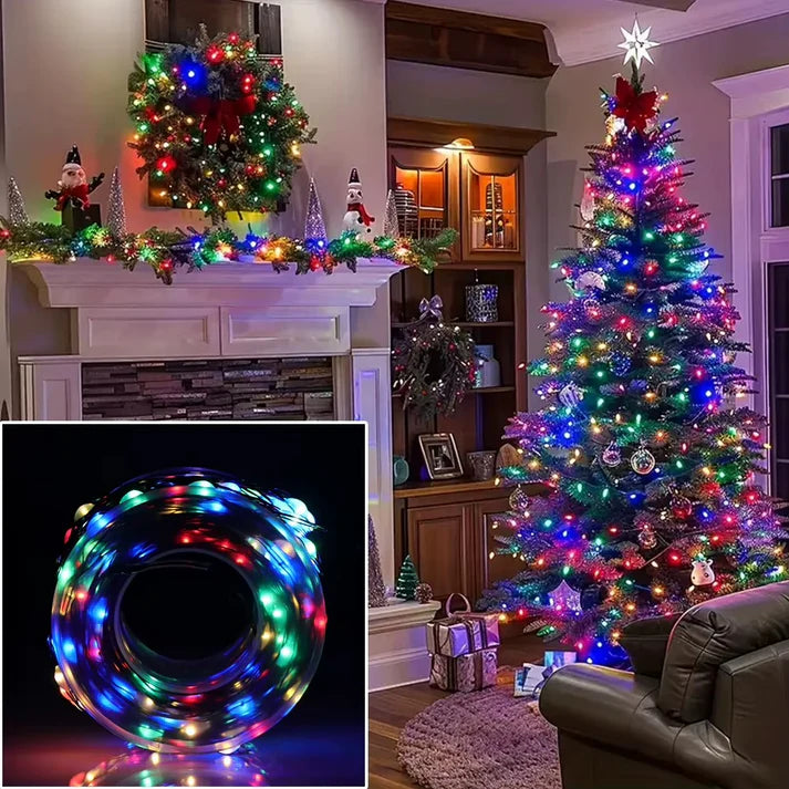 Instalatie tip rola 50m, 300 LED-uri, multicolor, interior/exterior, IP44